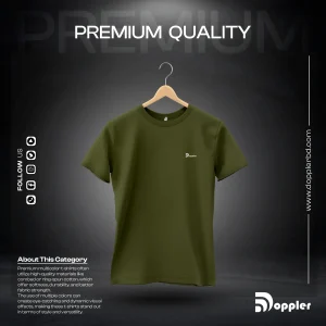 DOPPLER OLIVE PLAIN T-SHIRT