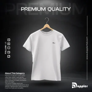 DOPPLER WHITE PLAIN T-SHIRT